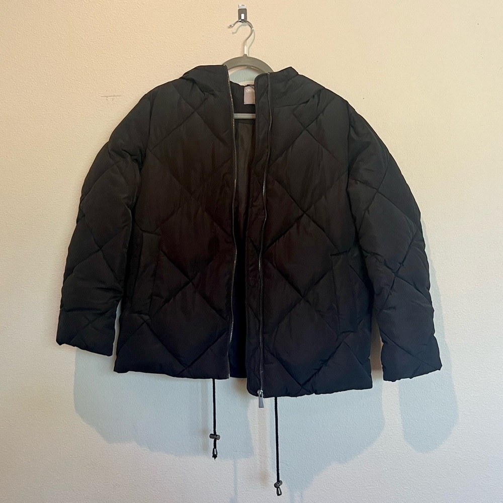 Black ASOS M US 4 puffy winter coat.
